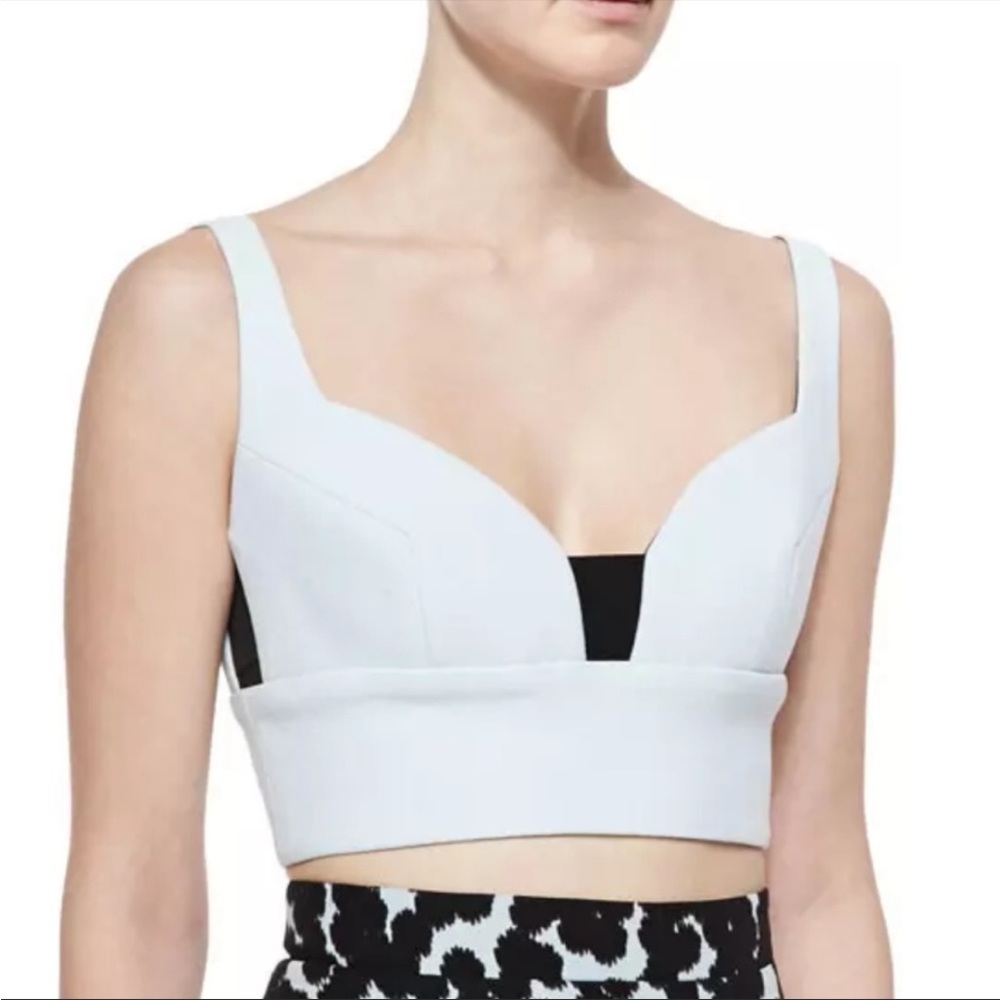 A.L.C. black and white color block crop top size 0 NOWT never worn